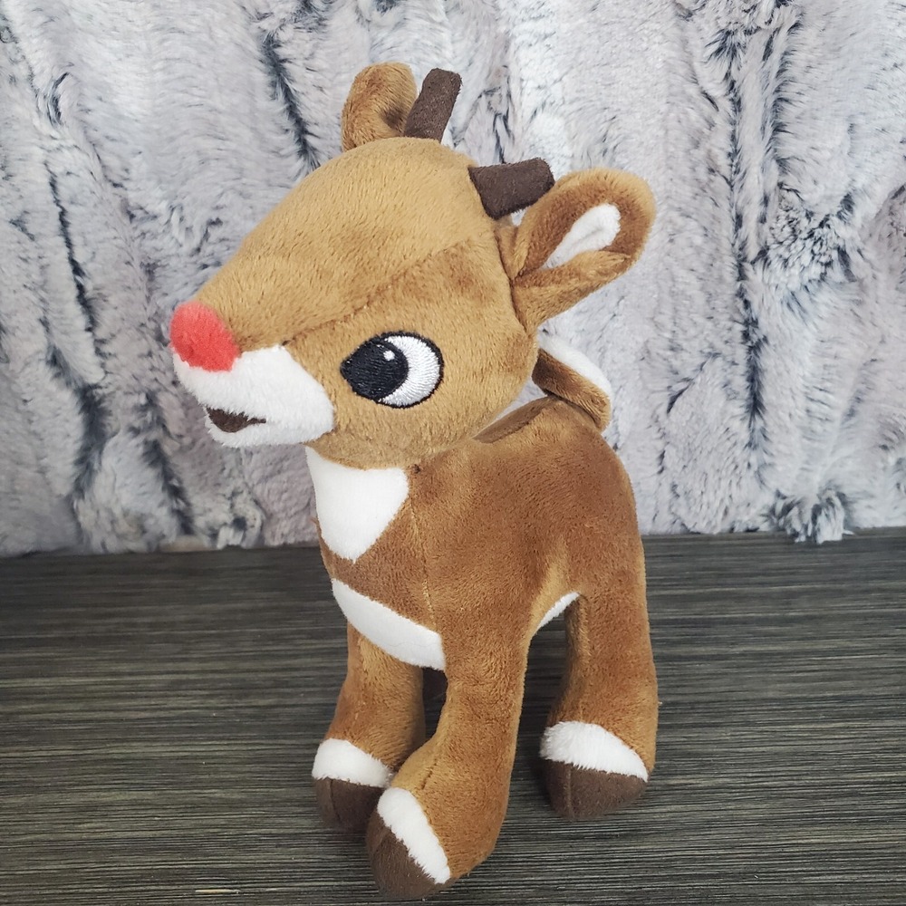 Rudolph the Red Nosed Reindeer 6.5" Plush Stuffed Animal Christmas Toy